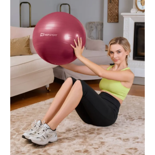 Фітбол  Hop-Sport 45cm HS-R045YB plump  + насос - фото №3